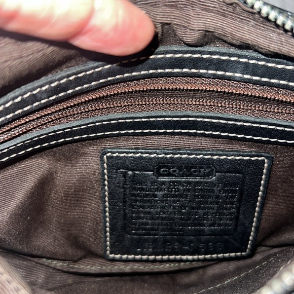 RARE Coach 7593 Black Hobo Shoulder Bag mini - Picture 7 of 9